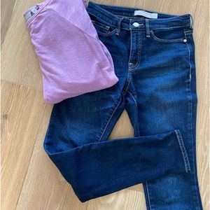 Athleta Sculptek Skinny Jeans Sz 2p